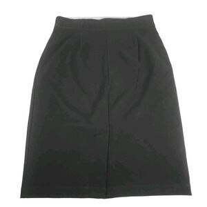 Eileen Fisher Womens Knit Skirt Size Small Black Pull On Stretch Quiet Luxury